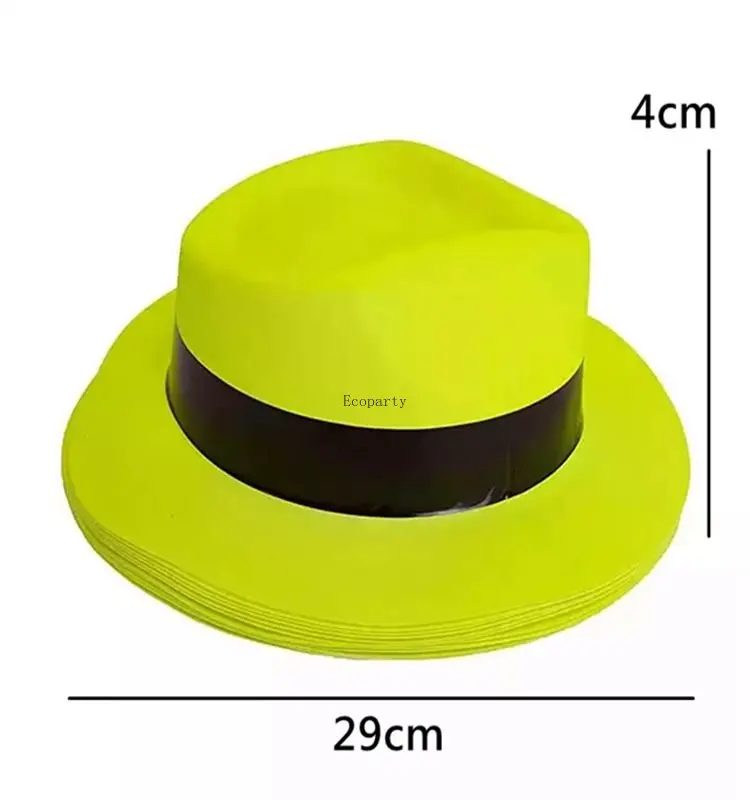 Wholesale Neon Fedora Hats Perfect for Party Travel