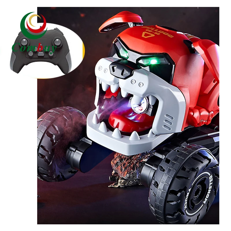 Kids Robor Dog Cool Stunt 10 Channel Mist Spray Rc Car Toy