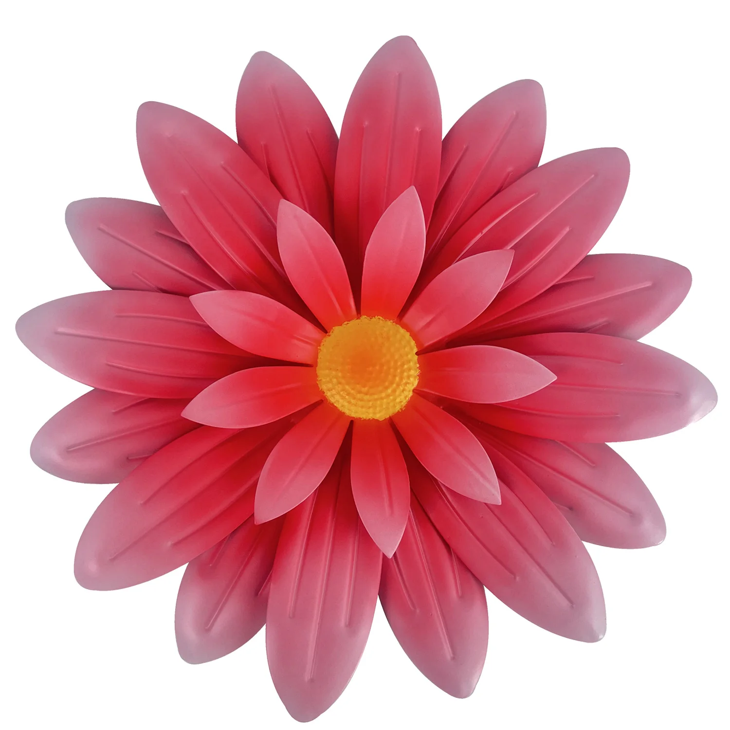 Red Metal Flowers Wall Multi Colors Metal Wall ArtHanging for Indoor Outdoor Bathroom Patio Kitchen NA23A140