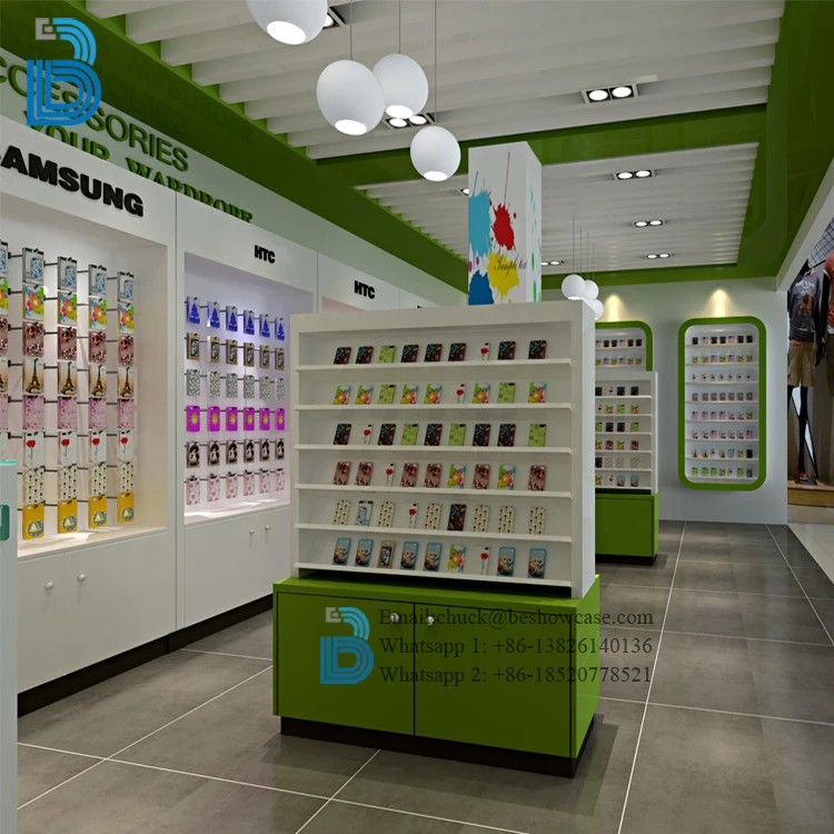 High Quality Modern Cell Phone Display Rack for Mobile Phone Shop Interior  Design