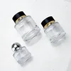 Bouteille transparente + Couvercle argenté
