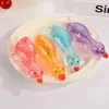 ของเล่นบีบรูปเป็ดผงทอง คละ 4 สี