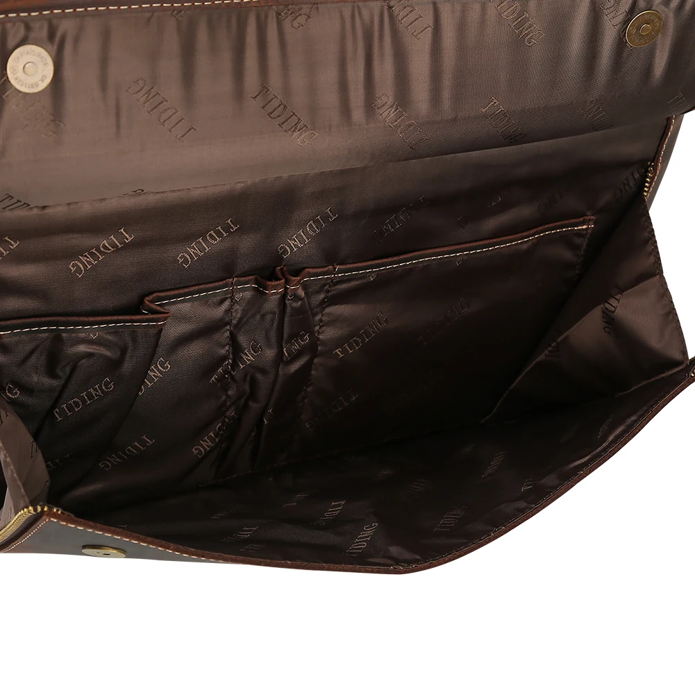Factory Supply Customize Crazy Horse Leather Bag Business Bag Men Large Capacity 17 Inches Genuine Leather Laptop Bag Briefcase
