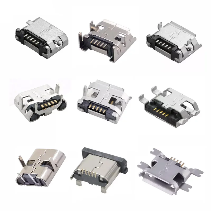 Micro Usb Type B Socket Connectors Usb Jack Female Connector Mobile ...