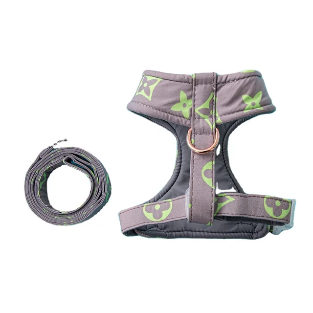 Dog harness new dog accessories luxury harness for pet dogs cats printing logo luxury cat harnesses