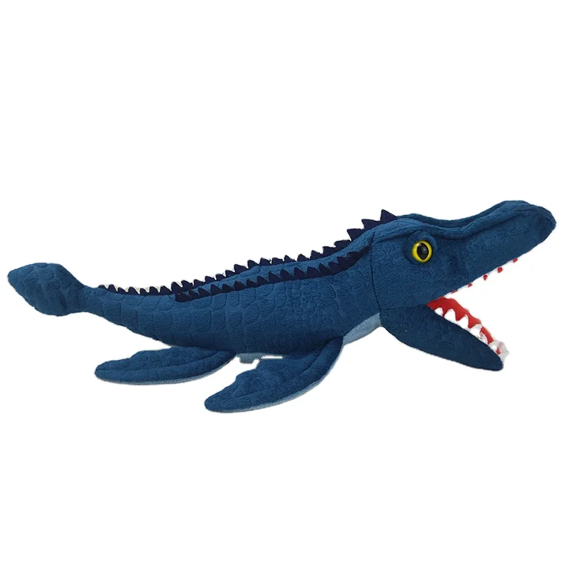 Nicely Detailed Realistic Design Mosasaurus Dinosaur Stuffed Animal Plush Toy Filled with PP Cotton