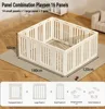 Fence style 14 small panels 1 large panel 1 gate