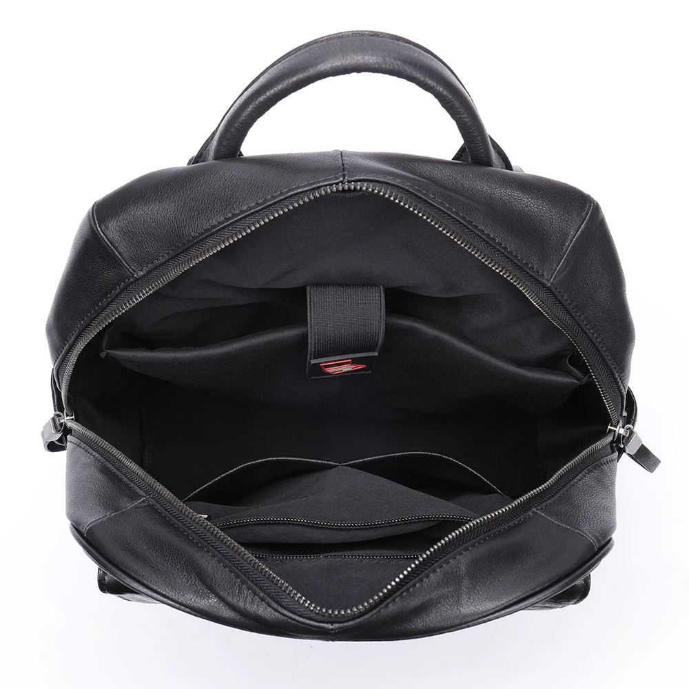 black leather travel bag men's Men's Black Duffle Bags