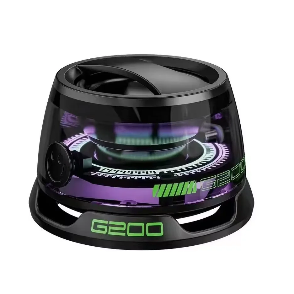 G200 Mini Magnetic Bluetooth Speaker With RGB Lights & Phone Holder - Portable Wireless Speaker 8 thumbnail image
