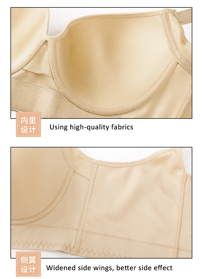 Ladymate Odm/oem Women's Deep Cup Sports Bra Everyday Hide Back Fat