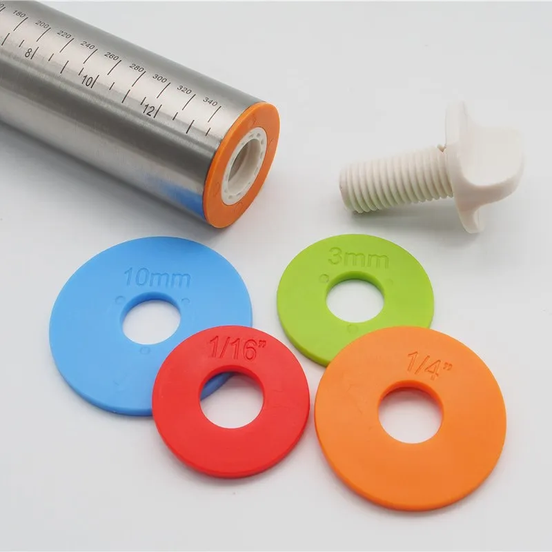 
17 дюймов, кухонные инструменты, пищевой Регулируемый ролик из нержавеющей стали, булавка для выпечки печенья, кондитерский ролик для теста 