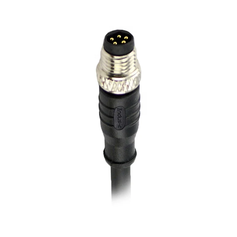 IP67 Connector B Code 5 Pin Can Cable M8 Can Bus Cable PUR Wires Molded Cable