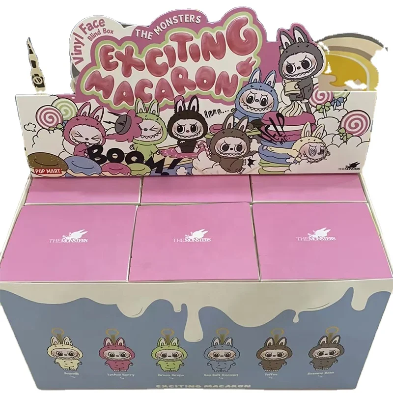 Original Labubu V1 Exciting Macaron V2 Pop Toy Mystery Box