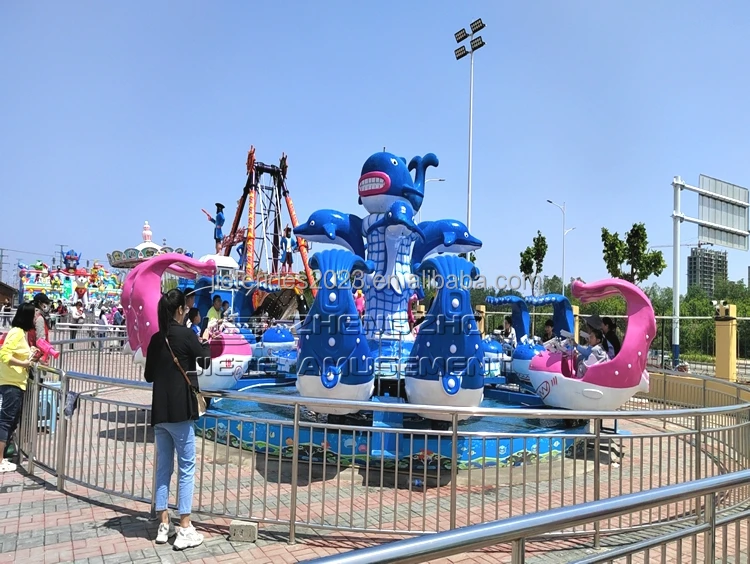 Portable Trailer Mounted Amusement Rides Funfair Self Control Plane vertical Carousel
