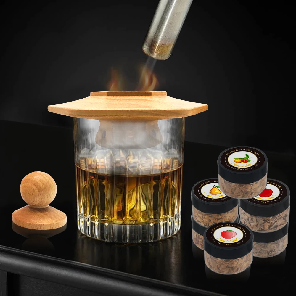 2022 Smoketop Cocktail Smoker Kit Whiskey Smoker Kit Drinking Infuser