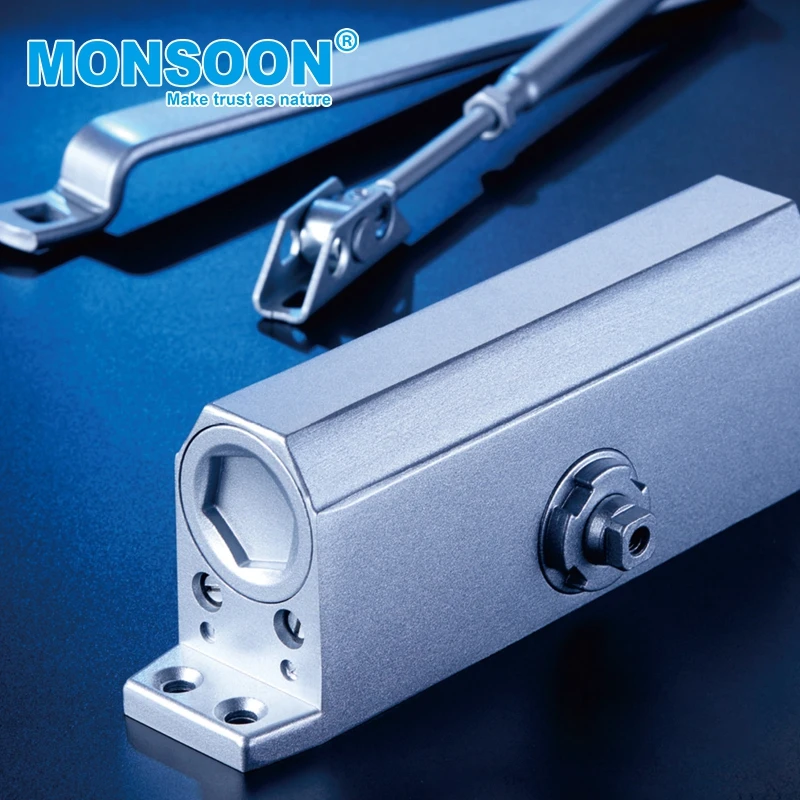 Safety Hydraulic Adjustable Gas Struts Door Closer Overhead Hidden