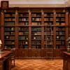 Bibliothèque en bois de noyer