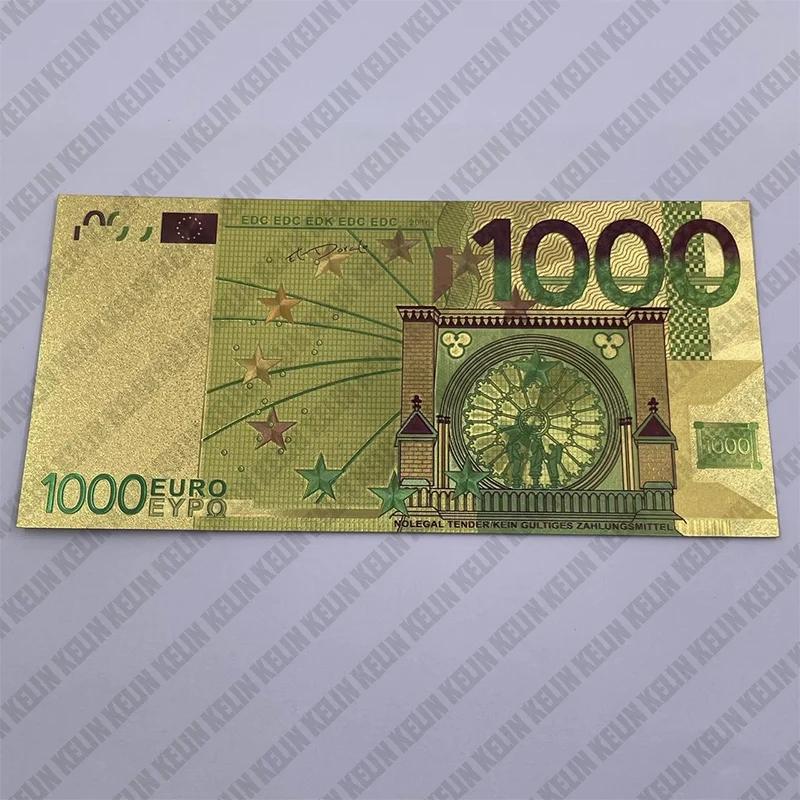 Billet de 1000 Euros en polymère plaqué Or - 1000? Série 2016