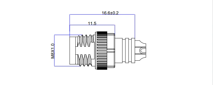 Westsam Circular Solder M8 Connector 4 Pin Male Electrical Connector Plugs M8 Waterproof Connector