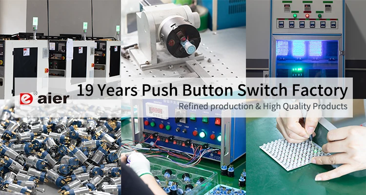 12MM Momentary Push Button Switch Led Illuminated Push Button Switch IP65 Waterproof Push Button Switch 4 Pins Normally Open