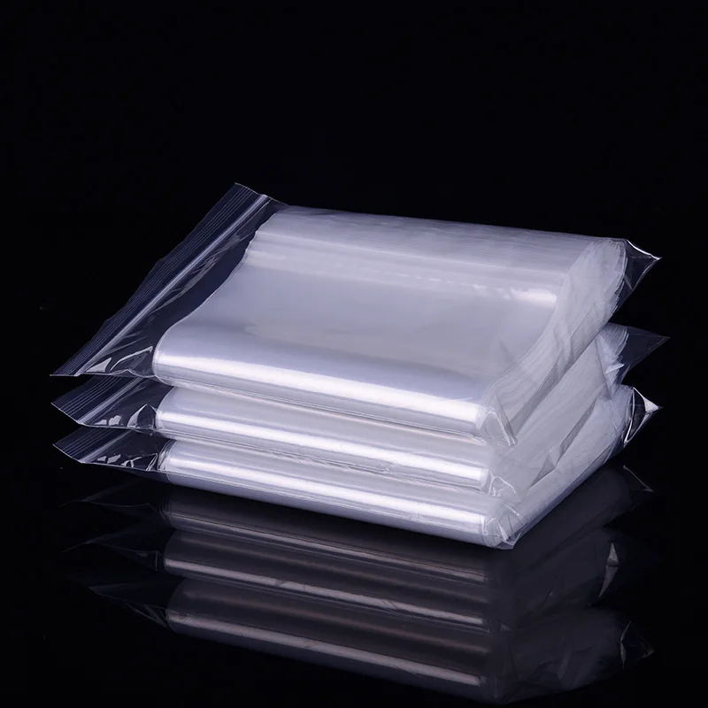 White Block Heavy Duty Puncture Resistant Reclosable Plastic Zip Lock  Zipper Storage Poly Bags