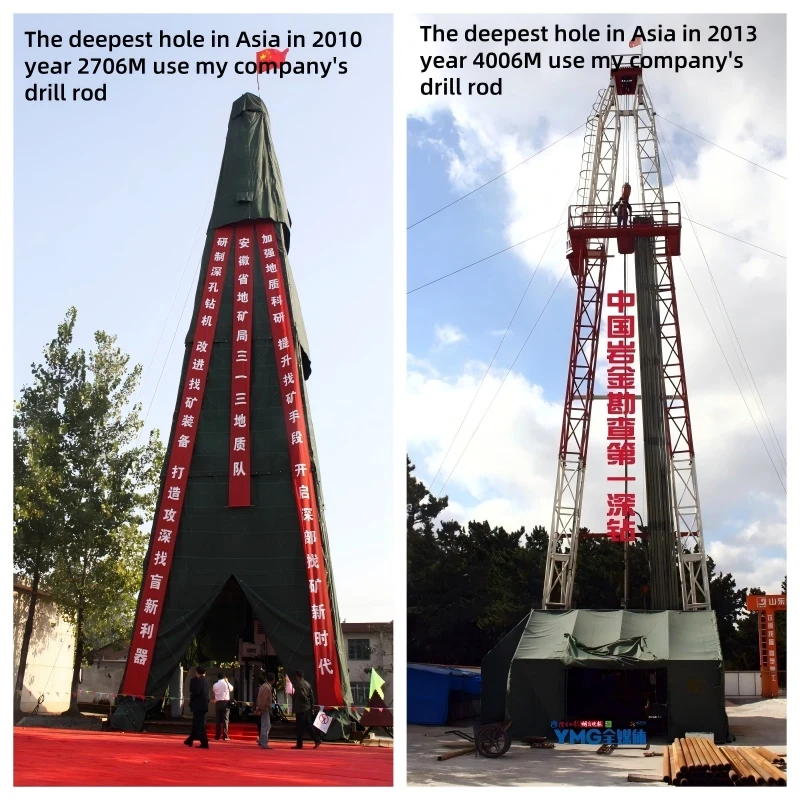 High Quality 3M Drill Pipe (Forged Carbon Steel) for ZT850 Drilling Tool Ore Mining Use