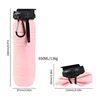 Pink folding cup-opp bag