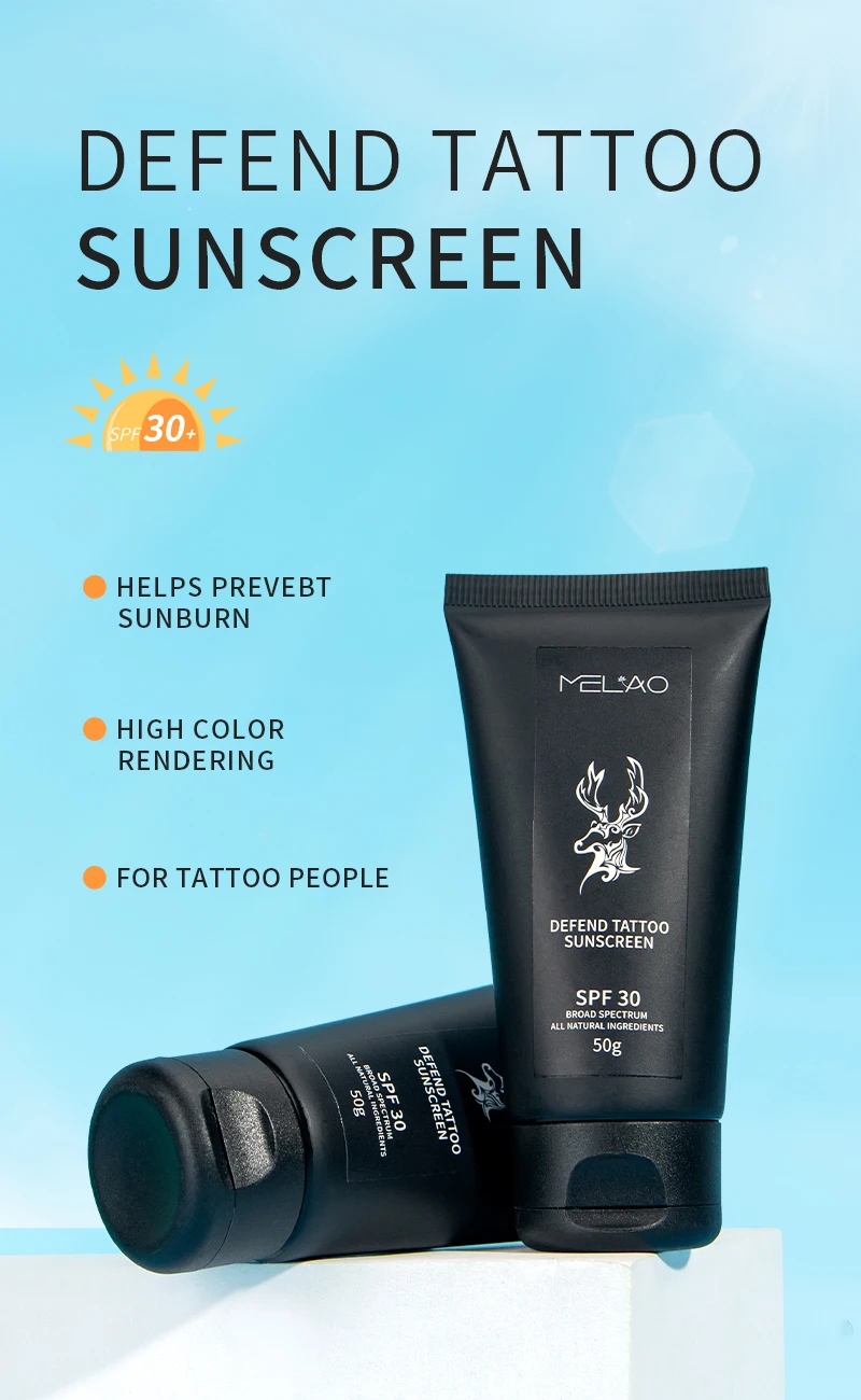 Tattoos Aftercare With Spf 50 Oem Custom Tattoo Sunscreen Protect