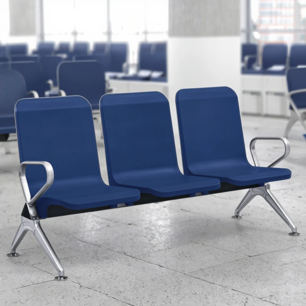 Industrial-Grade Steel Skeleton Seating for High-Usage Public Facilities 5