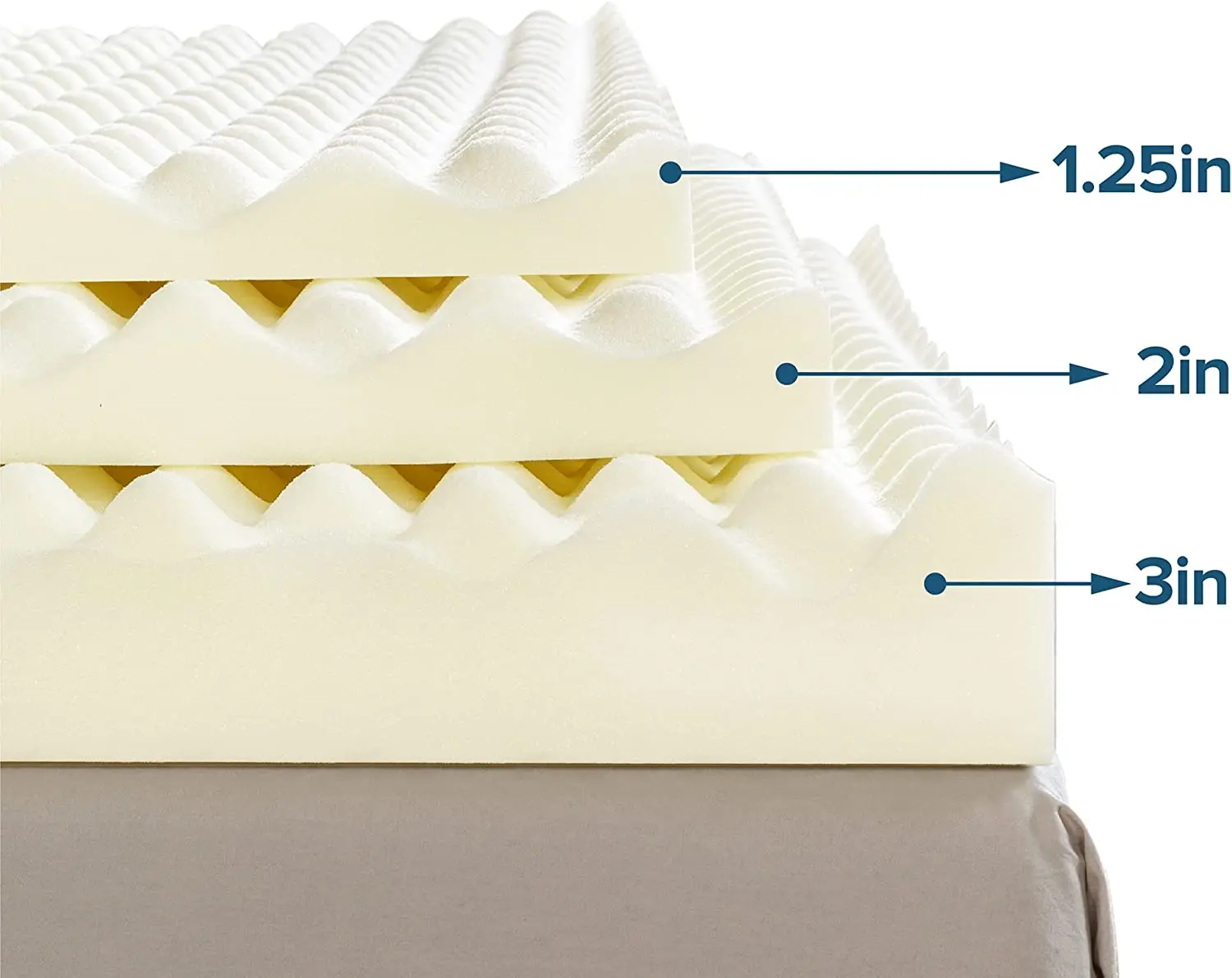 Egg Crate Mattress Topper Convoluted Foam For Pressure Sores And Pain