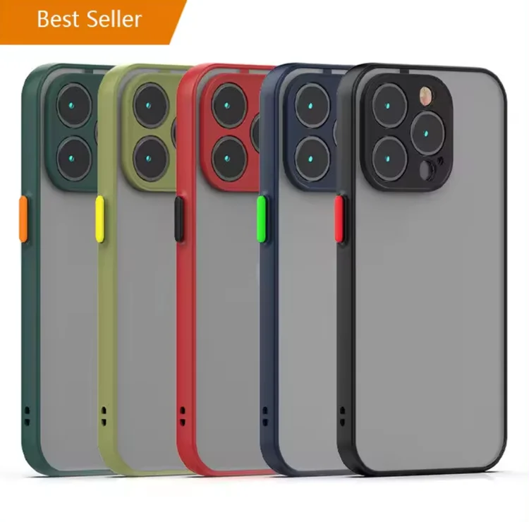 2024 Hot New Flexible Soft Translucent Frosted Matte for iPhone 16 15 14 11 12 13 Pro Max Cases Cell Phone Accessory Covers