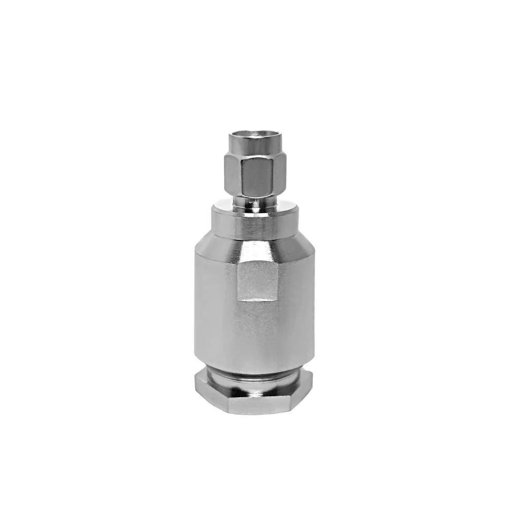 SMA Male Plug Clamp Screw Mouning RG8 RG213 WTR400 Rg214 Cable Straight Nickel Plated SMA