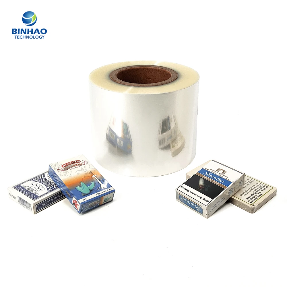 Multiple Extrusion Transparent BOPP Film Roll Soft Cellophane for Queen Size Cigarette Packaging