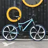 Ruota a sei coltelli blu a 21 velocità