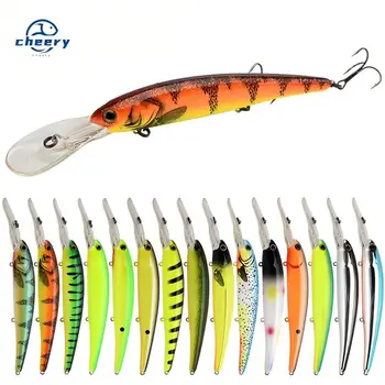 Cheery 20-Color Deep Cornea Trolling Lure 125mm 19g Floating Crankbait for Small Fish Pike Fishing Excellent Visibility – Trolling Lure – view 2