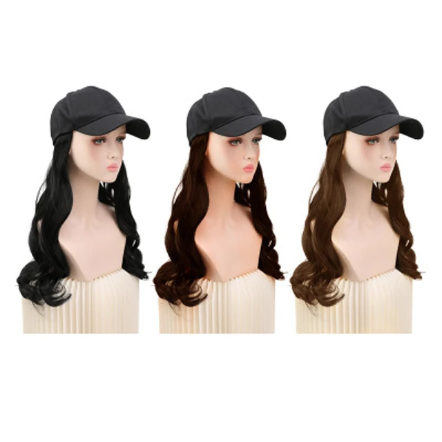
Летняя бейсболка в Корейском стиле, оптовая продажа, парик в стиле волнистых волос, длинные волнистые волосы в стиле знаменитостей 