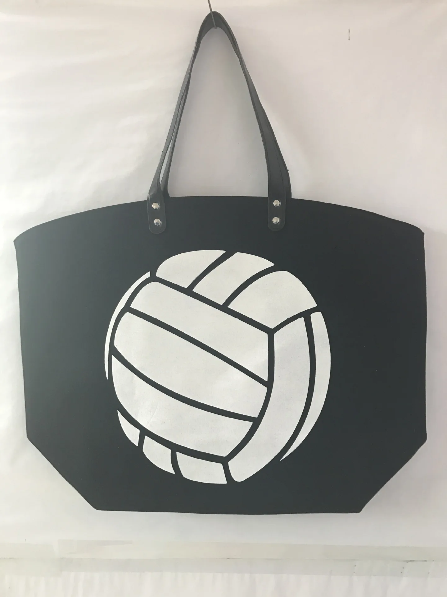Borsa a tracolla in tela con motivo a calcio Softball da pallavolo