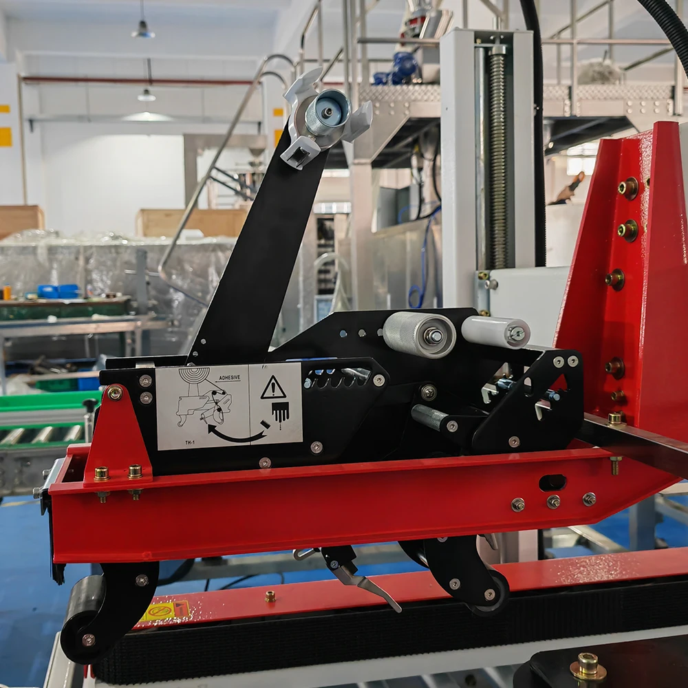 Grepack Automatic Flaps Folding Carton Sealing Machine with Case Box Tape Sealer