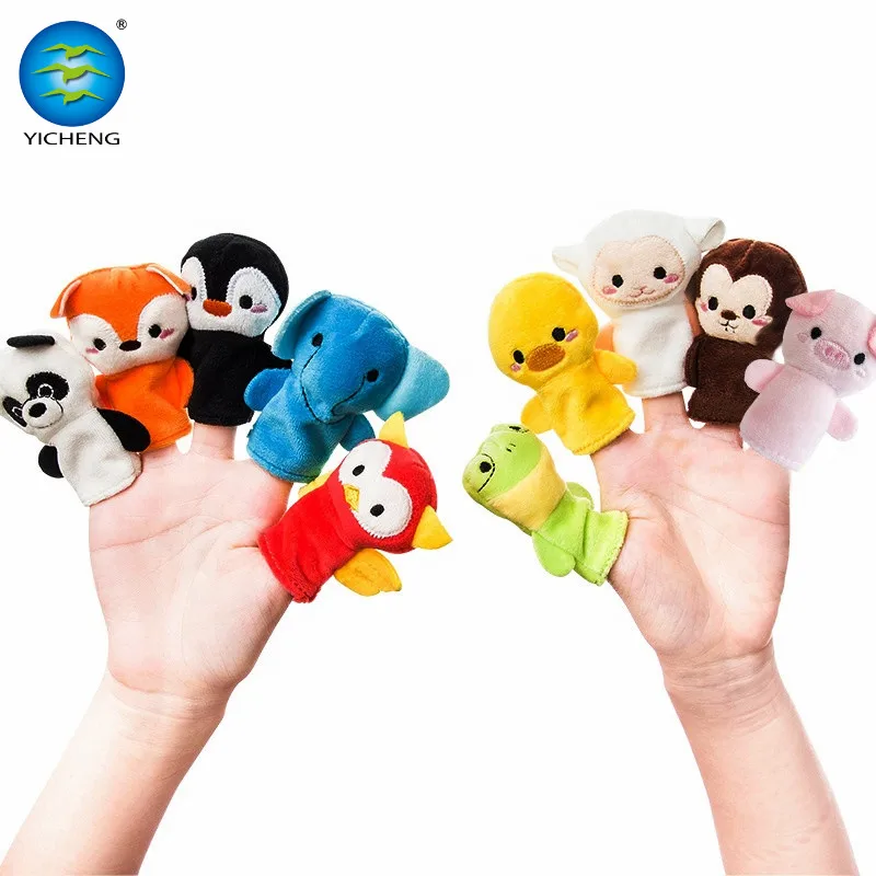 Коллекция 2022 года изготовленные на заказ Семейные игрушки набор кукол палец перчатки 5 шт. куклы Oem динозавр ферма животные