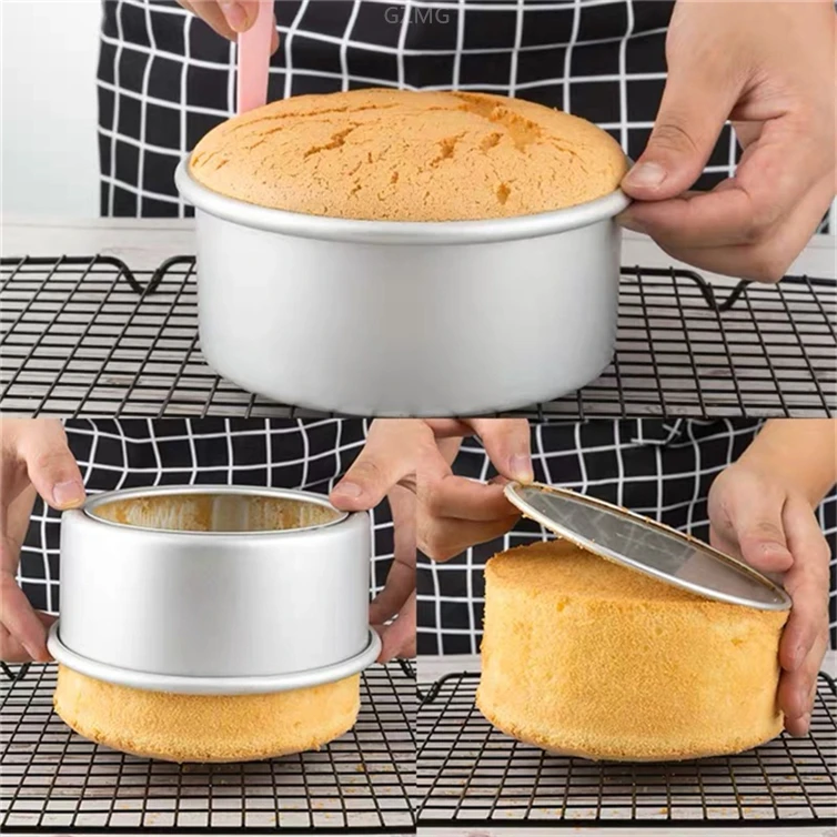 Amazon.com: P&P CHEF 4 Inch Small Cake Pan Set of 4, Stainless Steel Baking  Round Tins Bakeware for Mini Pizza, Quiche, Non Toxic & Healthy, Leakproof  & Easy Clean, Mirror Finish &