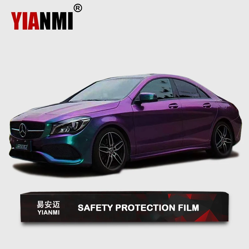 Car Wrap Vinyl Green Gold Red Orange 5 Colors Pet Super Gloss Chameleon