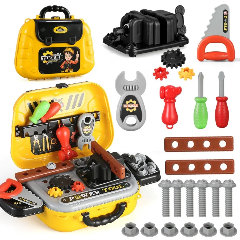 Китай оптовая продажа набор инструментов для ролевых игр 008-932A 2 в 1 строительный инструмент фиксации скамейка игра игрушка