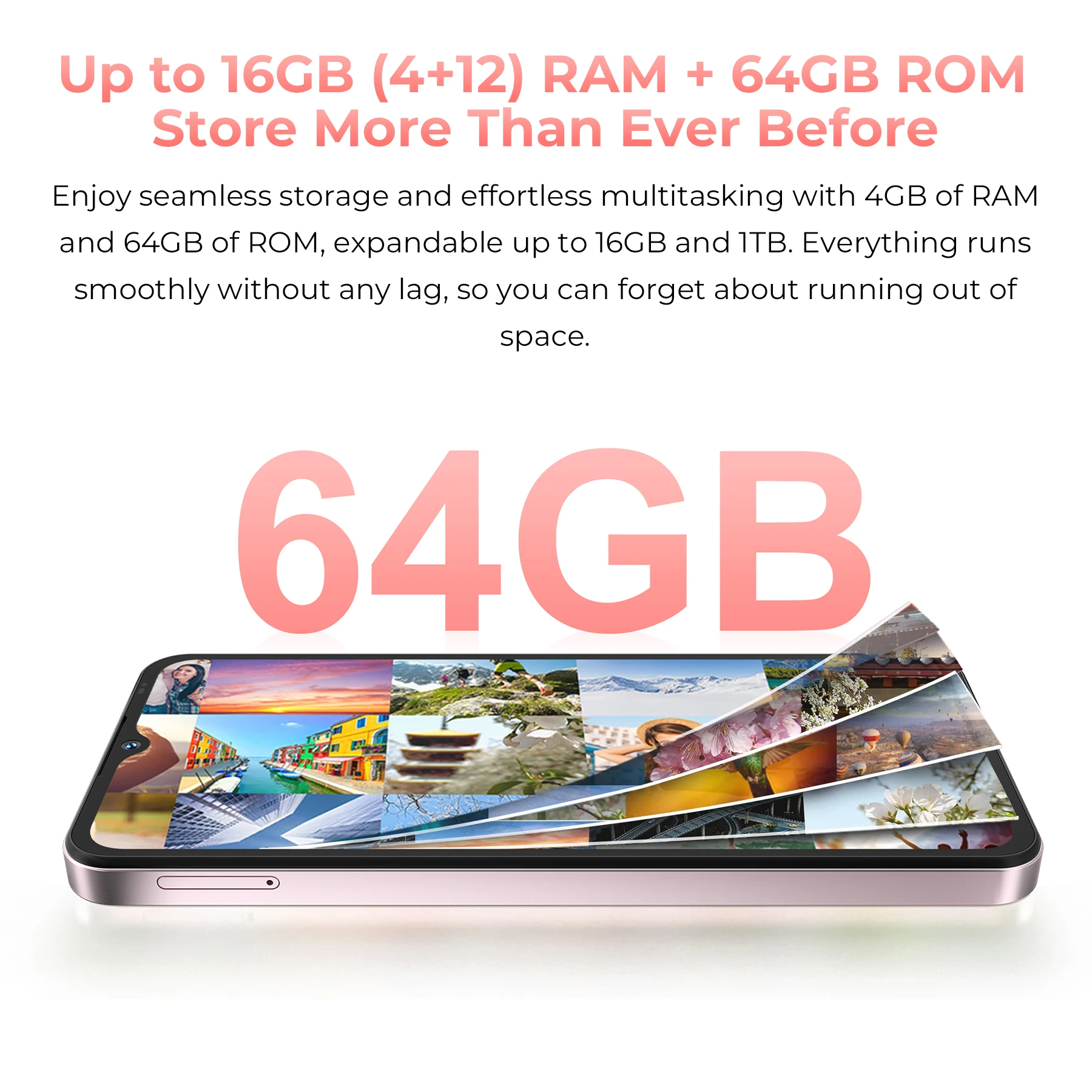 Oukitel C3 4+64GB Smartphones Dual SIM 6.6Inch Android 15 Type-C