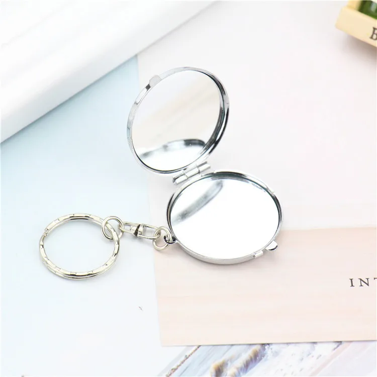 Wholesale Diy Photo Sublimation Blank Metal Pocket Compact Mirror