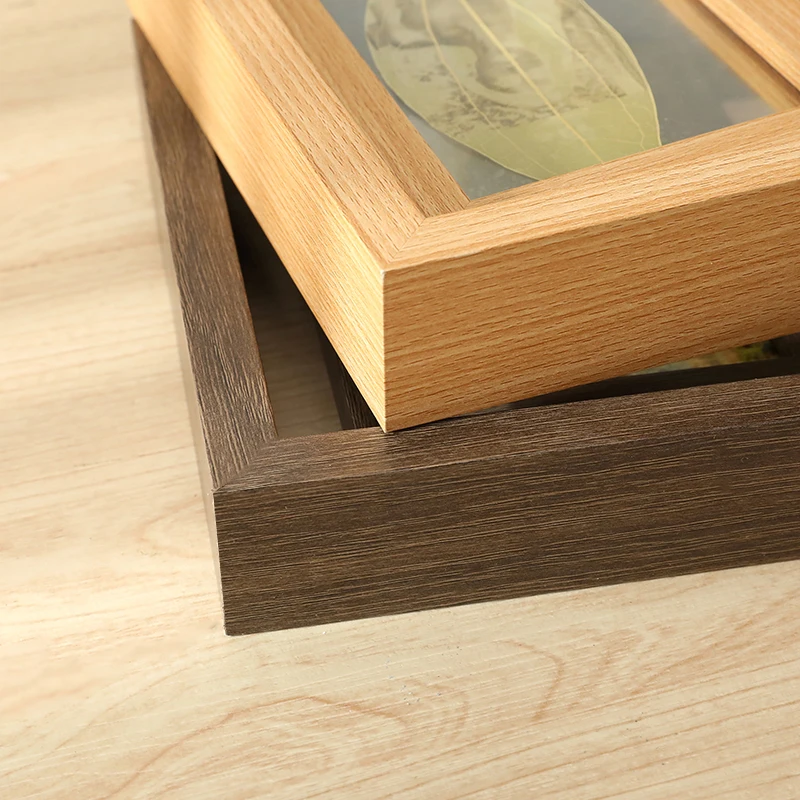 Rotating Photo Frame 4x6 Double-Sided Picture Frame Display Lovers Memorial Leaf Caving Collection Wooden Couples Photo Frames