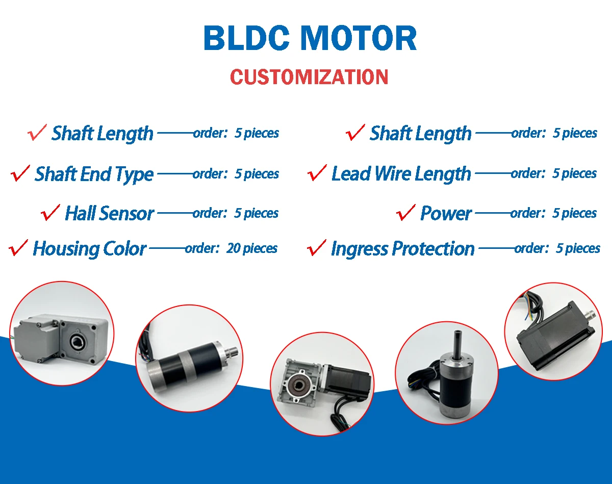 Custom Bldc Motor, 48V, 72V, 1000w, 1.5kw - detail 2