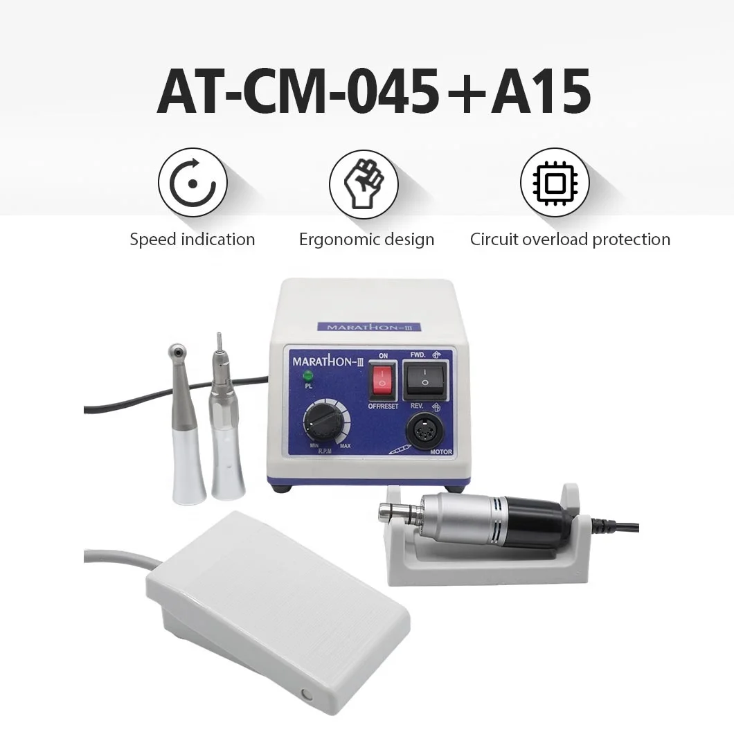 product a oem dental electric micro motor supply brush micromotor atmarathon n3 with 11 15 implant handpiece straight contra angle-2