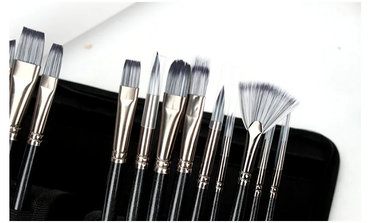 Высокое качество длинные волосы деревянная круглая краска кисть