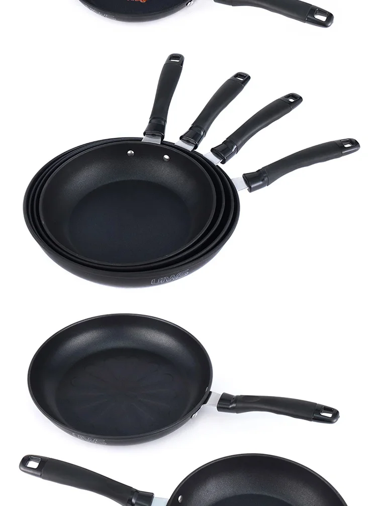 Non Stick Fry Pan Iron Nonstick Wok Cooking Pot Egg Deep Cooking