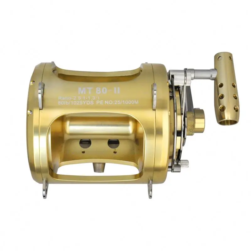 80W 2-Speed Aluminum Saltwater Boat Fishing Reels Big Game Drum Reel Deep  Sea Trolling Fishing Reels for Right Hand Use| Alibaba.com